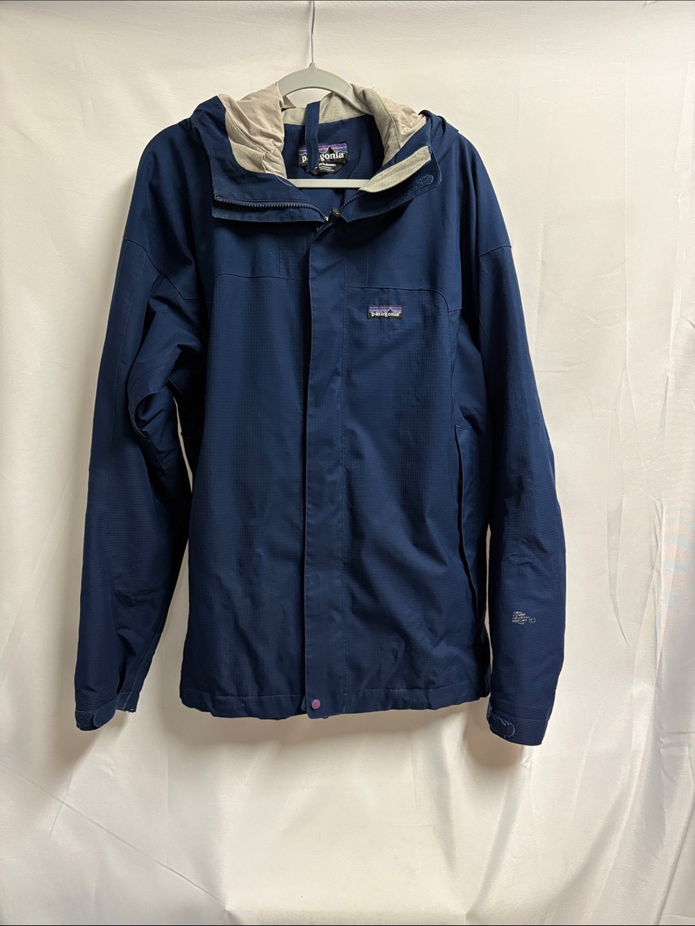 Patagonia Vintage H2No Waterproof Zip Jacket Blue Size XL